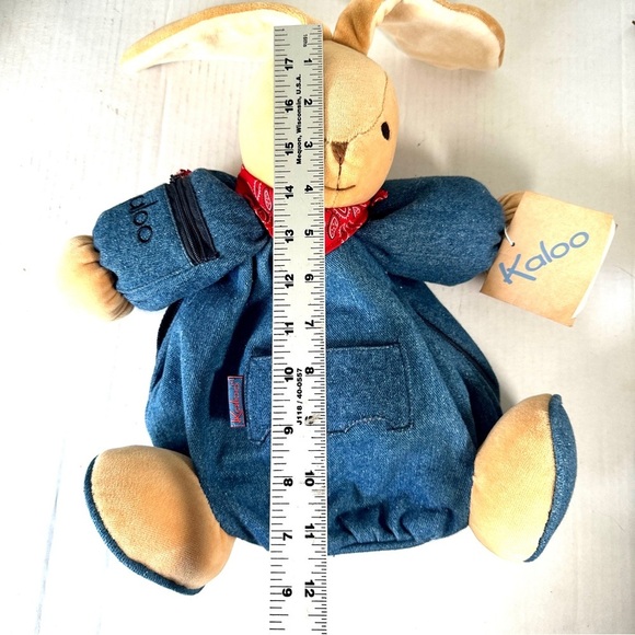 Vintage 1998 Kaloo Rabbit Denim Backpack - Picture 14 of 14